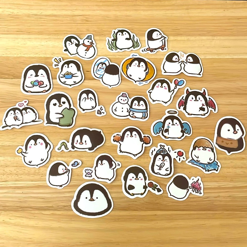 20 pc Random Adorable Penguin Sticker Pack